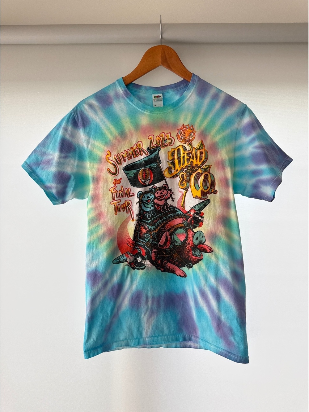 Dead & Company Summer 2023 Final Tour Tie Dye T Shirt Grateful Dead Mens M